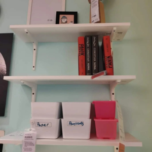 Shelf with brackets